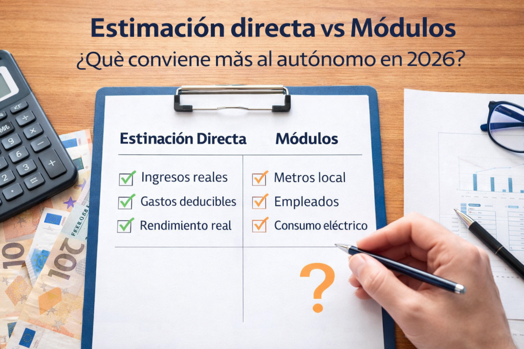 diferencia entre estimación directa y módulos
