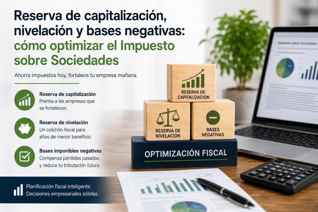 Reserva de capitalización, nivelación y bases negativas