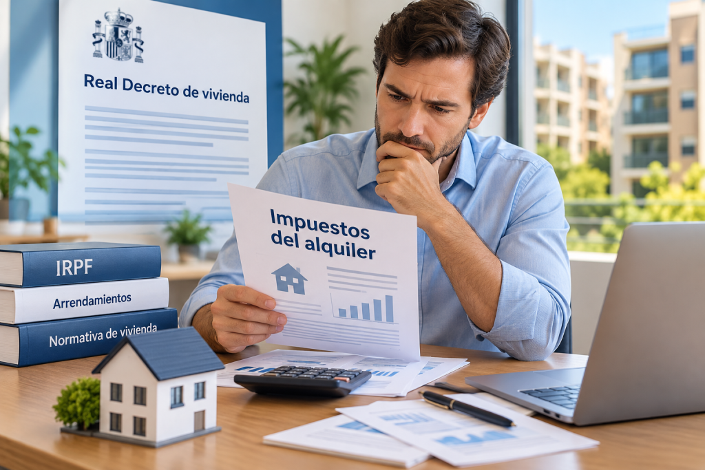 Impuestos del alquiler en casa